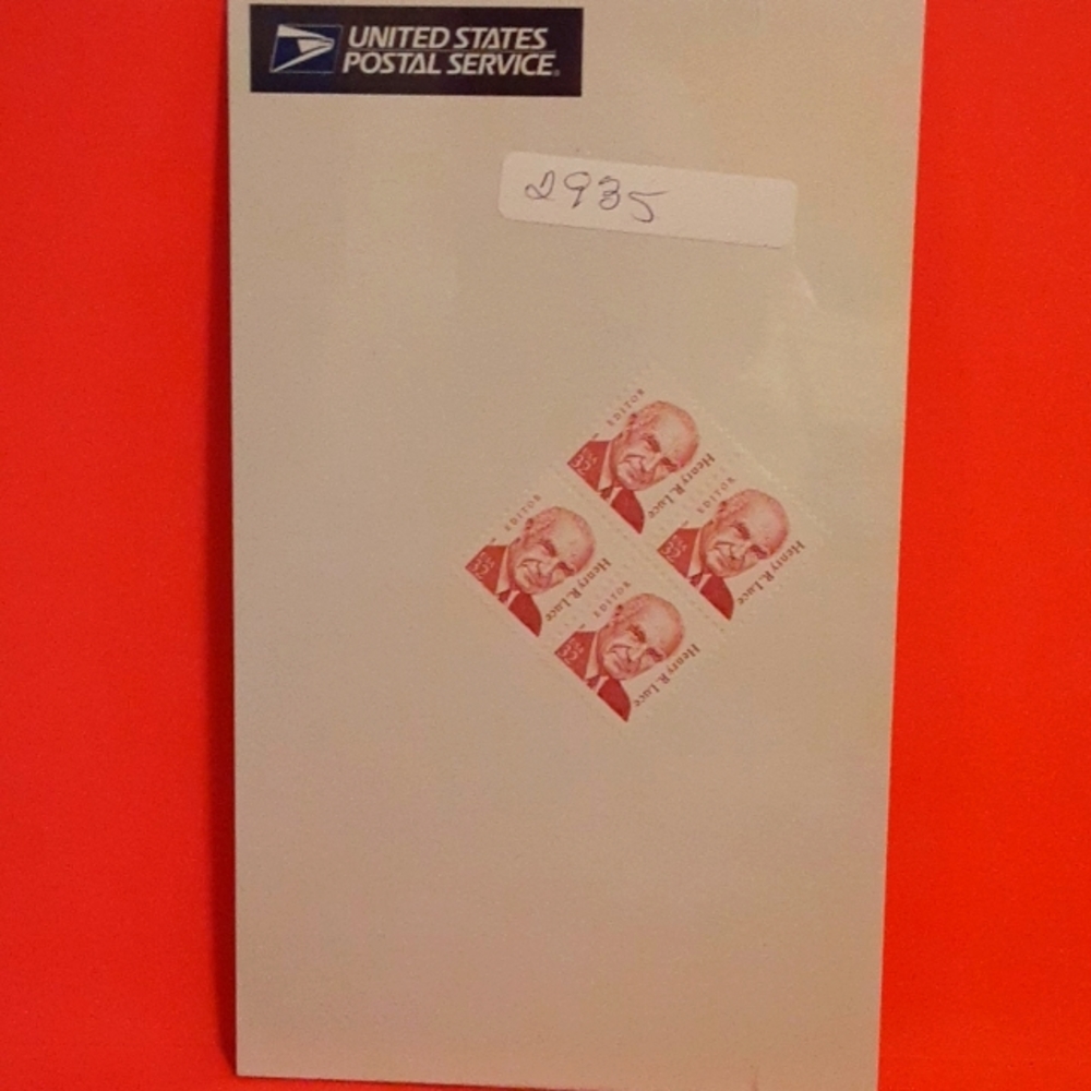AF 729 Henry R Luce, 32cent block of four